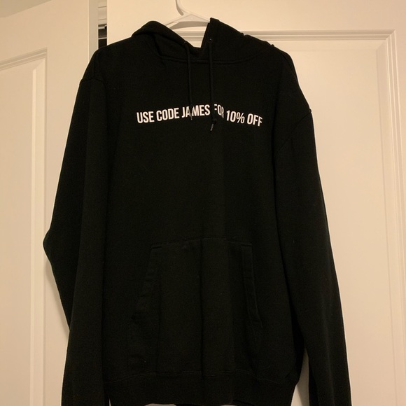 use code james for 10 off hoodie amazon